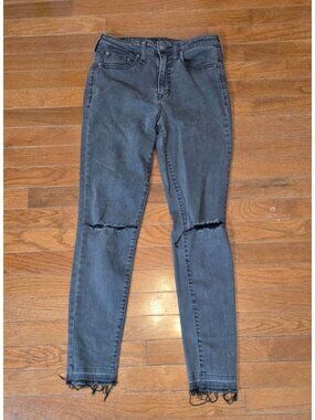 Aeropostale The Norma Jean Size 4 Distressed Black Jeans